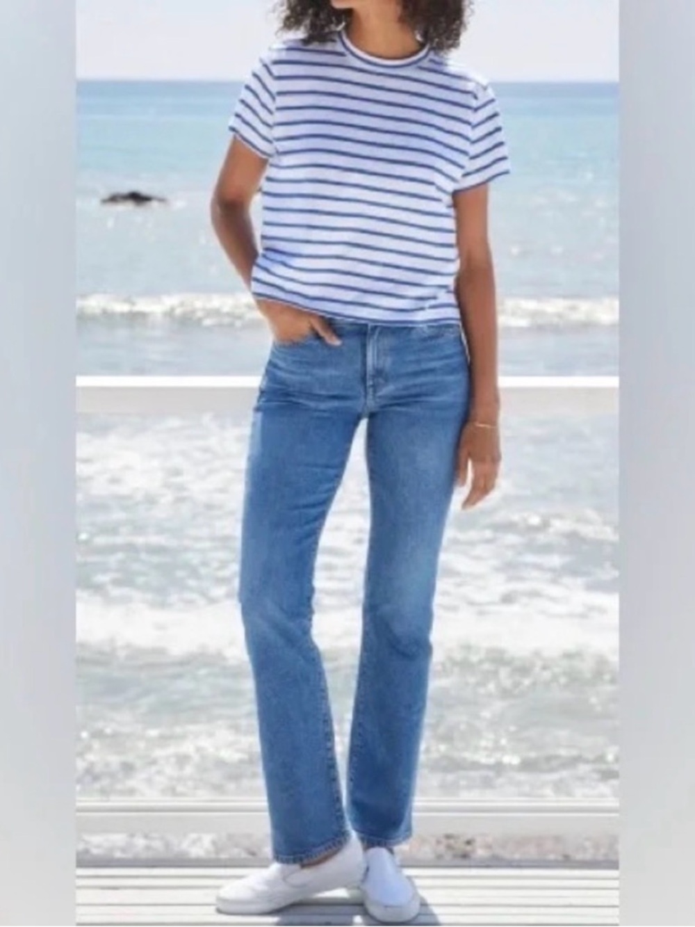 AYR Straight-Leg Jeans in Blue Wash “the hangout”